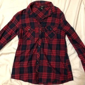 Forever21 Plaid Button Down Shirt